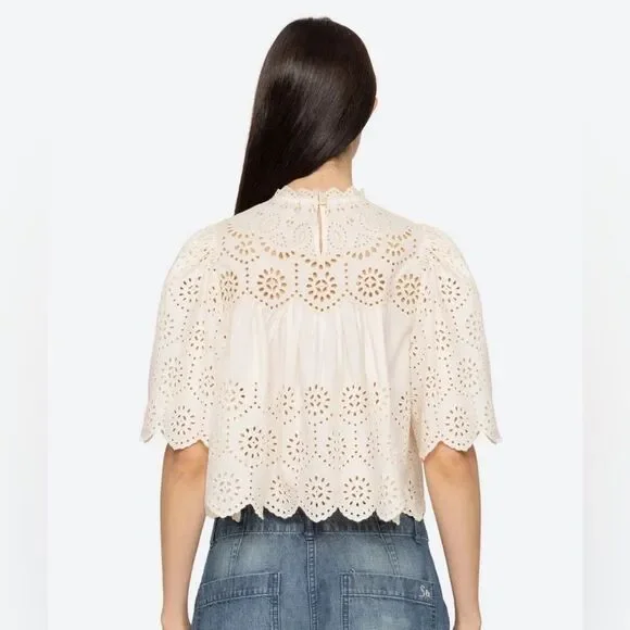 SEA New York Lainey Embroidered Blouse NWT - Picture 5 of 14